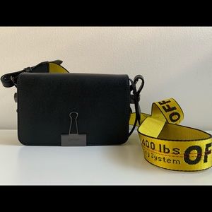 RARE Off-White binder clip mini flap bag